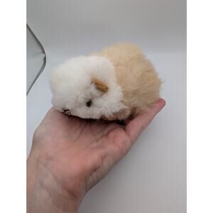 Alpaca Fur Guinea Pig Plush Toy 5.5” Real Fur Handmade Kawaii Cute Decor
